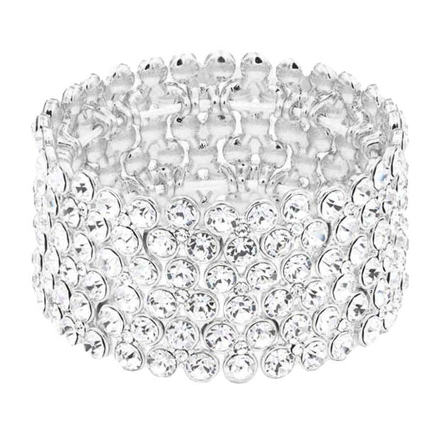 Bubble Stone Stretch Evening Bracelet