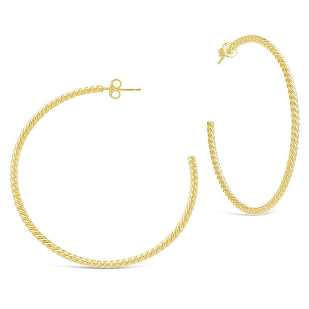 Rope Twist Hoops