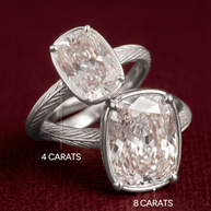 Sterling Silver Mini Elongated Cushion Ring