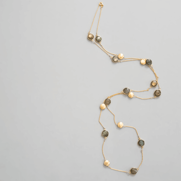 Long Labradorite Layering Chain