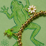 Crayola Fan Favorites Forest Green Charm Stretch Bracelet