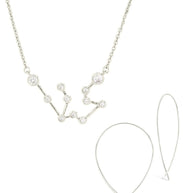 'When Stars Align Set' - Constellation Necklace & Delicate Threader Earrings