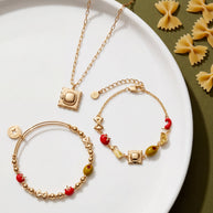 Pasta Girl Linear Bracelet