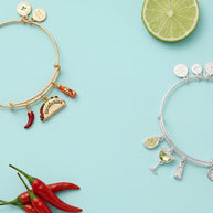 'Tacotarian' Multi Charm Bangle