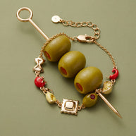 Pasta Girl Linear Bracelet