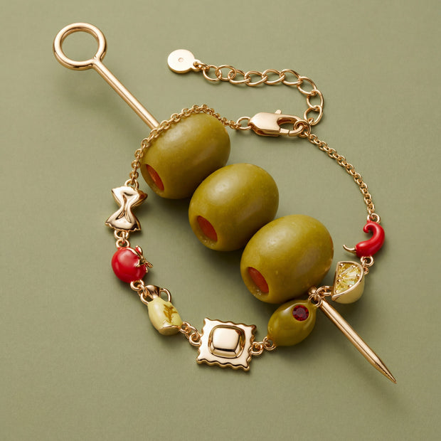 Pasta Girl Linear Bracelet