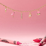 Crayola Fan Favorites Tickle Me Pink Charm Bracelet