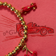 Crayola Fan Favorites Scarlet Charm Stretch Bracelet