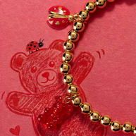 Crayola Fan Favorites Scarlet Charm Stretch Bracelet