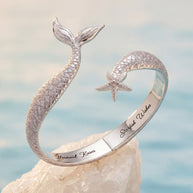 Salt + Sea 'Mermaid Kisses, Starfish Wishes' Cuff