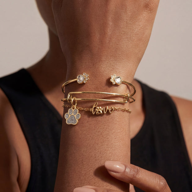 'Paws of Love' Bracelet Set of 3