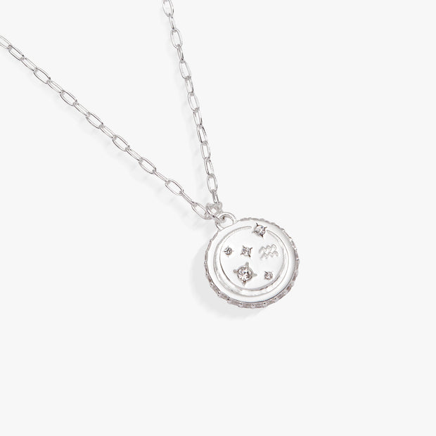 Aquarius Zodiac Precious Necklace