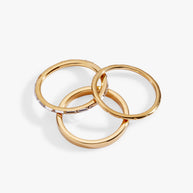Baguette Stacking Ring Set of 3
