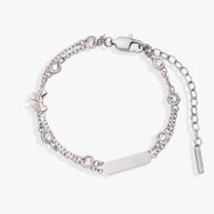 Bow Chain Double Strand Bracelet