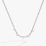 “Bride” Crystal Tennis Necklace