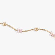 Butterfly and Flower Anklet