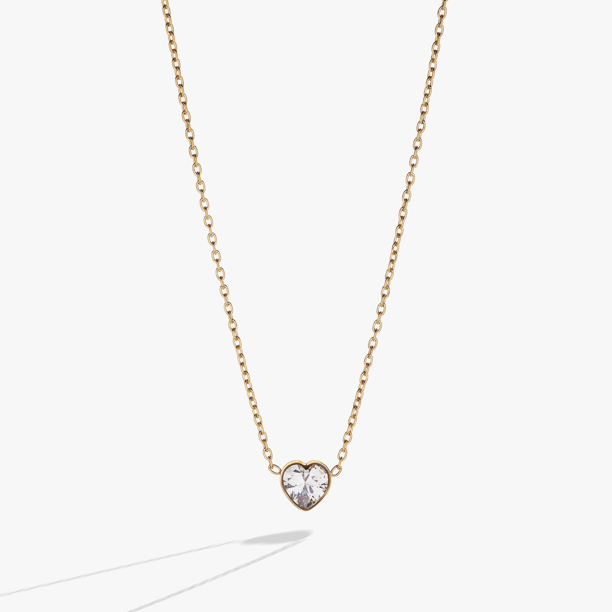 Crystal Heart Pendant Necklace