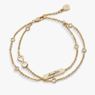 Daughter Infinity Chain Double Strand Bracelet