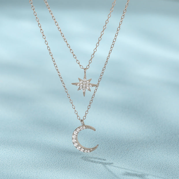 Crescent Vermeil Necklace