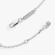 Star of David Delicate Pave Beaded Chain Bracelet