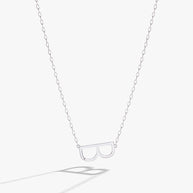 Initial B Precious Elongated Necklace