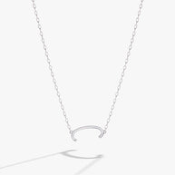 Initial C Precious Elongated Necklace