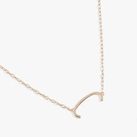 Initial C Precious Elongated Necklace
