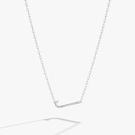 Initial J Precious Elongated Necklace