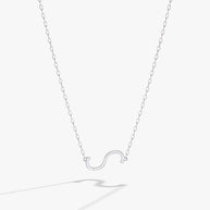 Initial S Precious Elongated Necklace