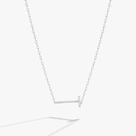 Initial T Precious Elongated Necklace