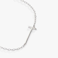 Initial T Precious Elongated Necklace