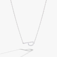 Initial P Precious Elongated Necklace