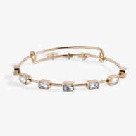 April Birthstone Emerald Cut Bangle