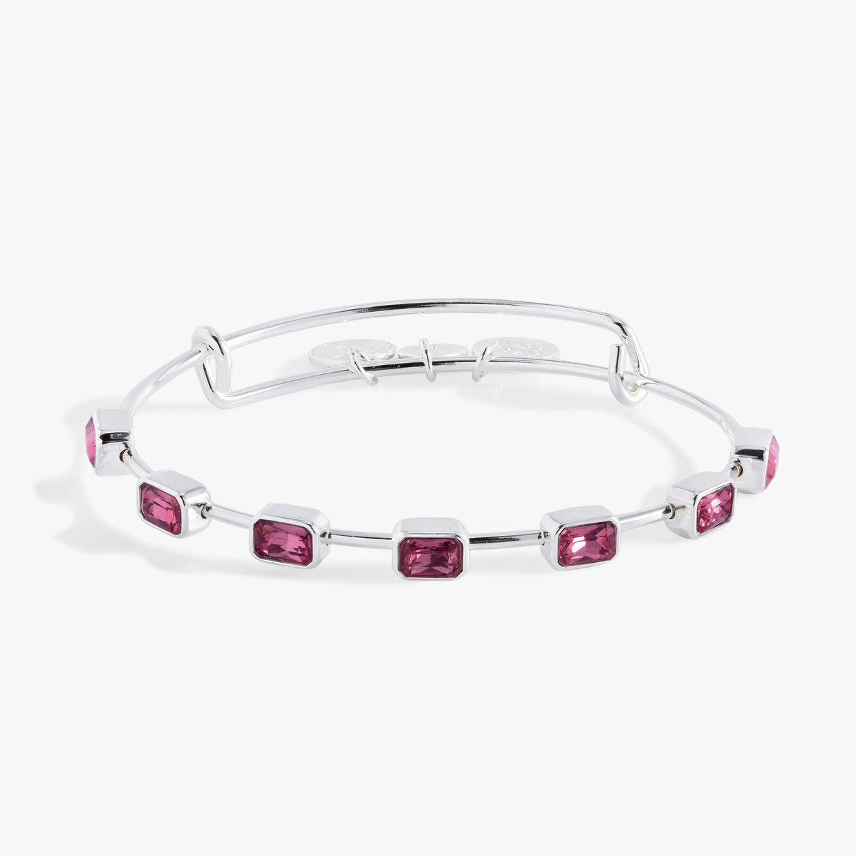 October Birthstone Emerald Cut Bangle