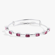 October Birthstone Emerald Cut Bangle