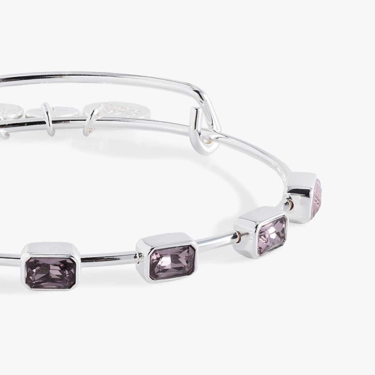 June Birthstone Emerald Cut Bangle