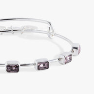 June Birthstone Emerald Cut Bangle