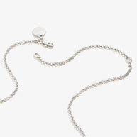 Small Circle Charm Necklace, 19''