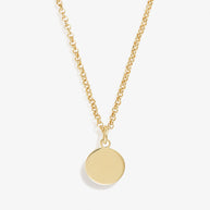Small Circle Charm Necklace, 19''