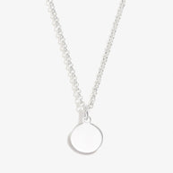 Small Circle Charm Necklace, 19''