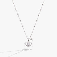 Evil Eye Duo Charm Necklace
