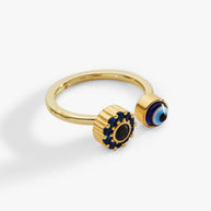 Evil Eye Fidget Spinner Ring