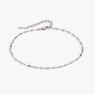 Multi Faceted Chain Anklet