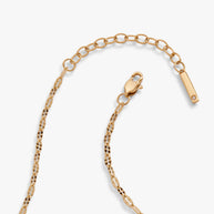 Multi Faceted Chain Anklet