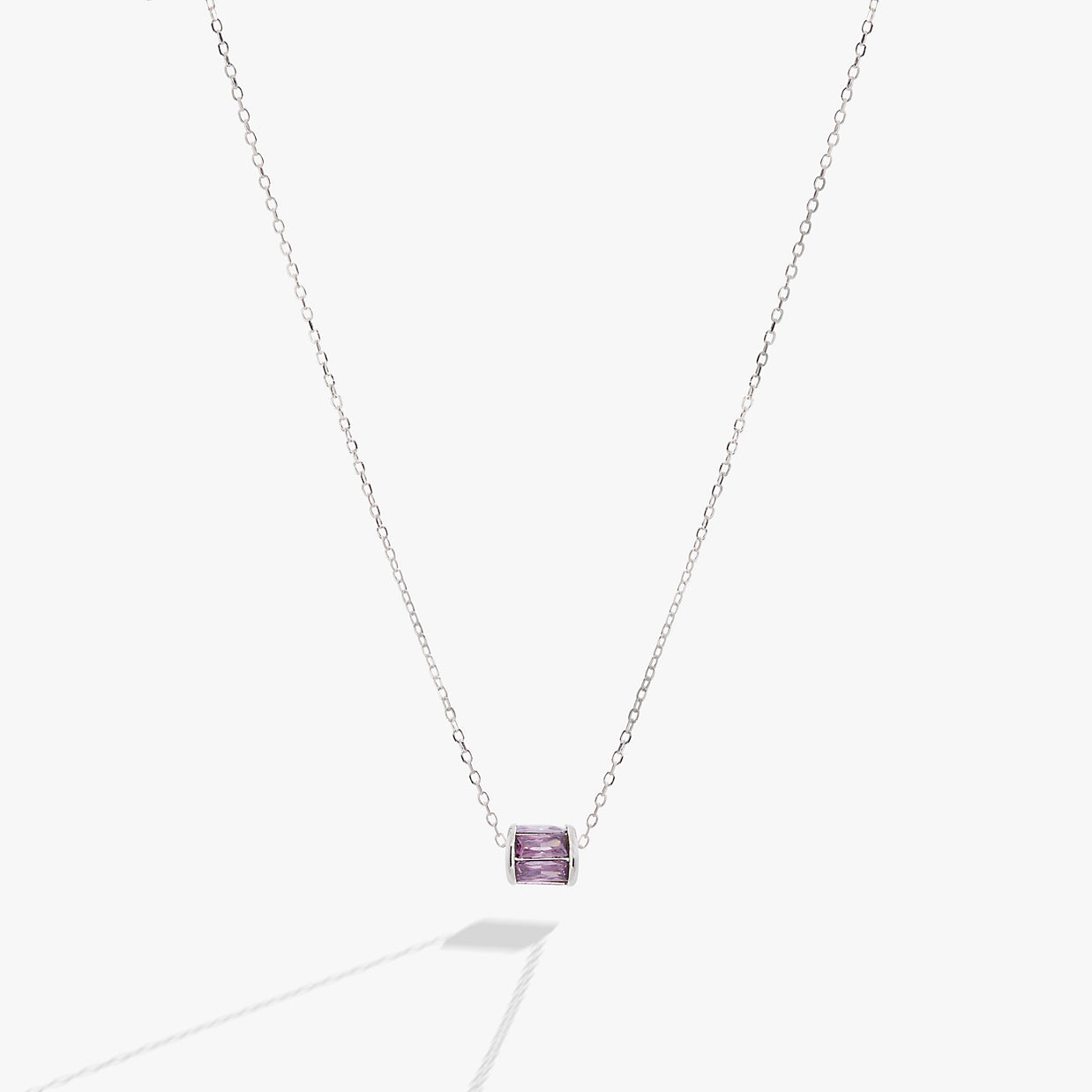 February Birthstone Precious Pendant Necklace