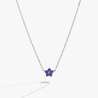 Crystal Forget-Me-Not Flower Necklace