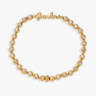 Grandma Elongated Crystal Stretch Bracelet