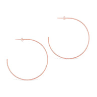Sterling Silver Textured Hoops