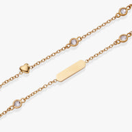 Heart Chain Double Strand Bracelet