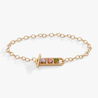 Heart Crystal Toggle Bracelet